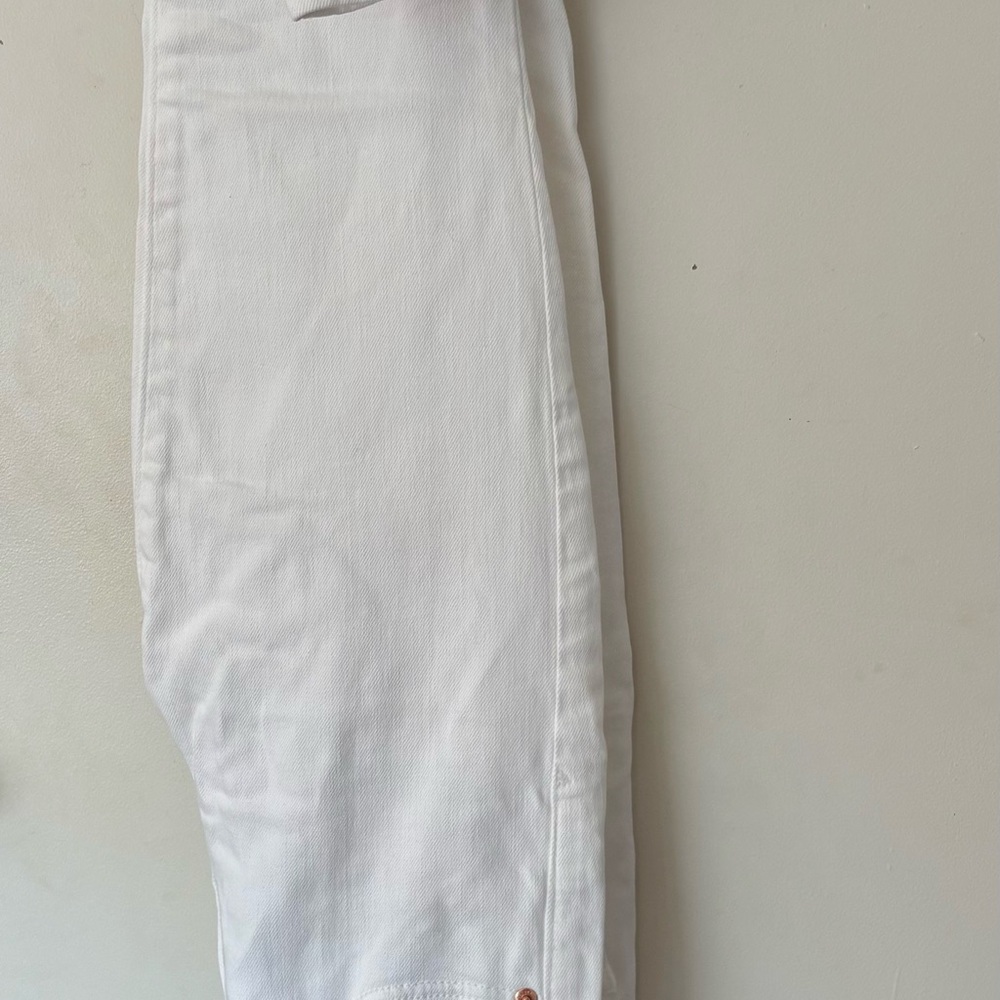 GAP True Skinny Mid Rise White Jeans